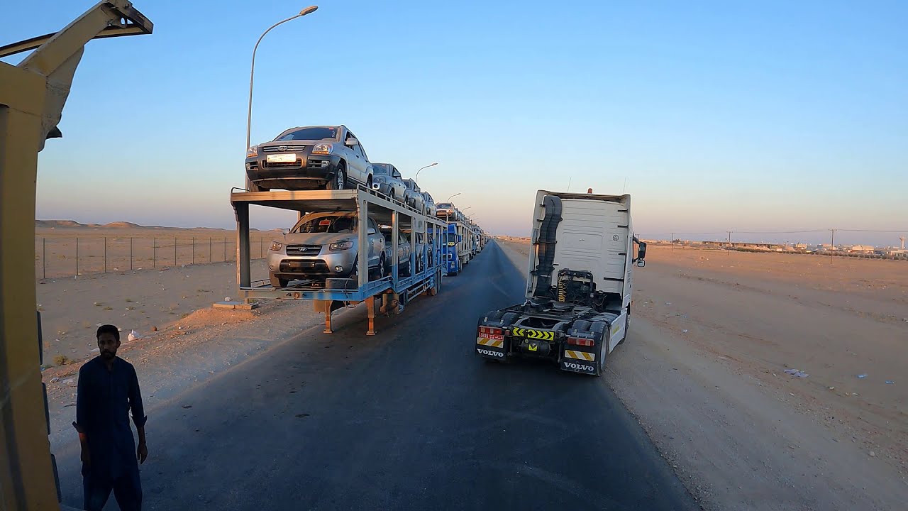 ازدحام الشاحنات في المنافذ الحدودية بسبب رفع الضريبه 100%