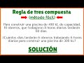 ★REGLA de TRES COMPUESTA [MÉTODO FÁCIL]★