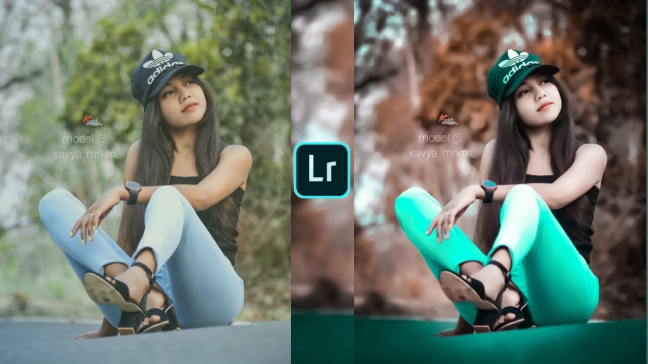 Aqua and brown effect Lightroom photo editing tutorial in mobile | preset download free