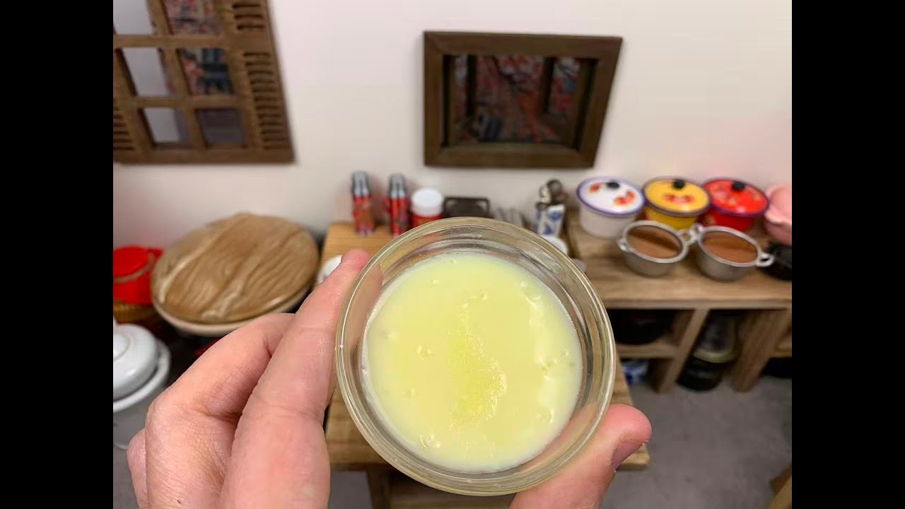 Amazing Egg Custard Chinese Food Miniature Cook