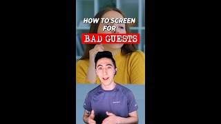 How to Screen Bad Guests on Airbnb #shorts #airbnb