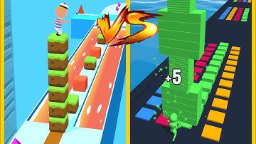 Cube Surfer Vs Stack Colors : All Levels Gameplay - New Update Android, iOS #2