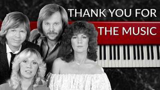 How to Play 'Thank You for the Music' by ABBA | Piano Tutorial
