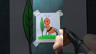 easy ant drawing #art #drawing #shorts