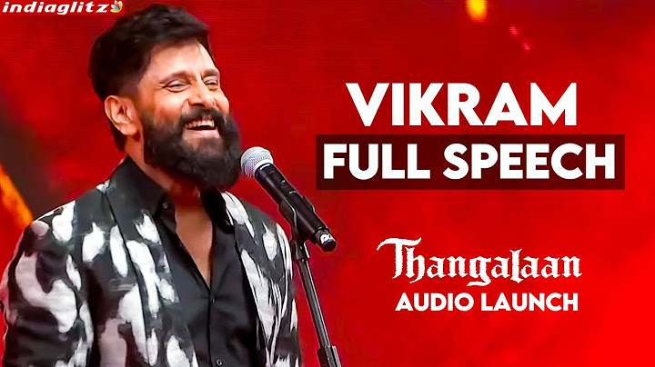 Chiyaan Vikram Full Speech at Thangalaan Audio Launch | Pa Ranjith, Malavika Mohanan, Parvathy