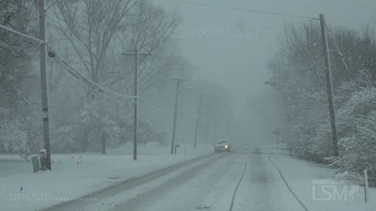4162020 Lamoni, IA Winter Storm Dangerous Travel YouTube