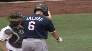 Aces' Jacobs hits two-run homer