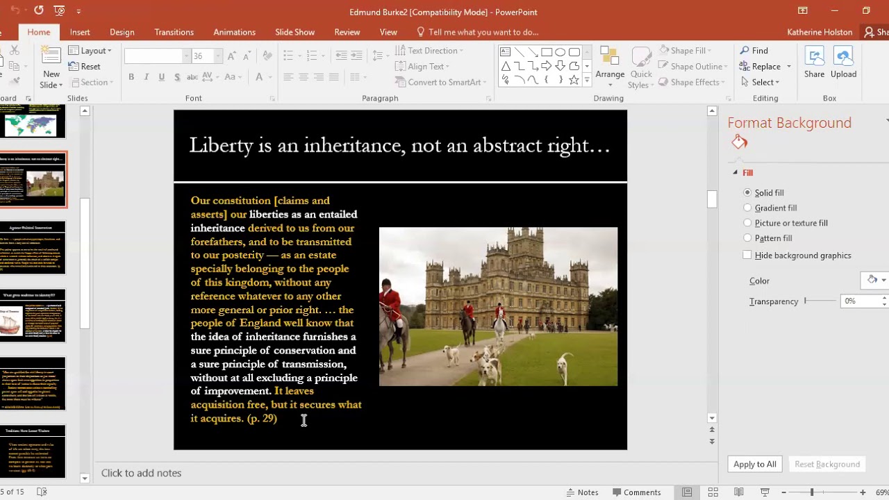 Burke - Liberty as Inheritance & Ship of Theseus