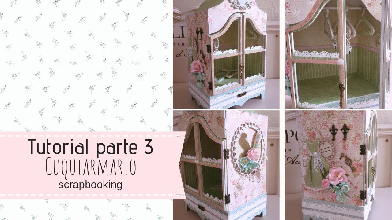 Tutorial Cuquiarmario parte 3 scrapbook paper