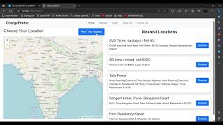 Charging Station Finder Website Project