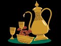 خلفيه سوداء للمونتاج تمر وقهوة