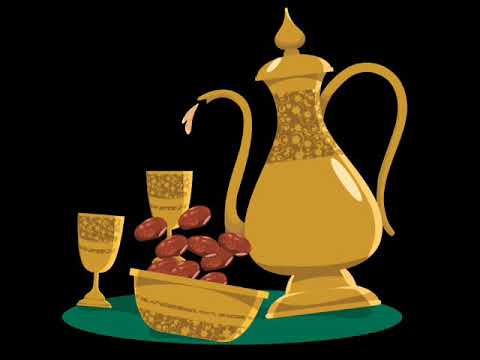 خلفيه سوداء للمونتاج تمر وقهوة