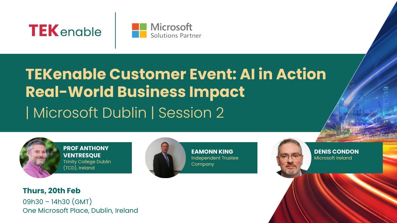 TEKenable Customer Event AI in Action RealWorld Business Impact