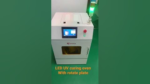 LED UV curing oven with rotate plate | produced by Futansi