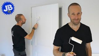 How to prepare and paint a door - Using a Purdy roller and Dulux paint