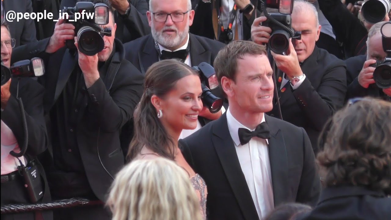 Alicia Vikander and Michael Fassbender Walk Red Carpet at Cannes