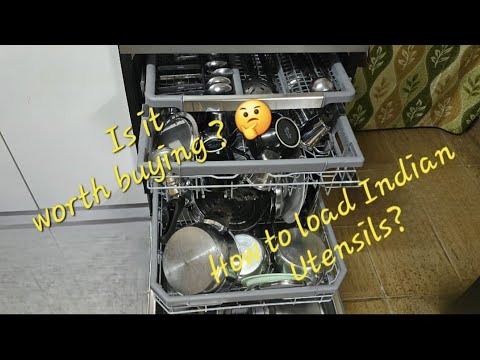 LG DISHWASHER for Indian Kitchen - Guide to load Indian Utensils - YouTube