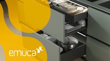 How to assemble a Vertex 3D extra-slim, soft-close drawer in kitchen and home furniture - Emuca