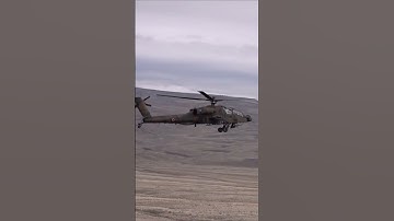 AH-64 Apache Helicopter in Action - Rocket Launch, Machine Gun Live Fire