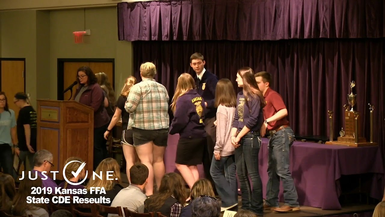 2019 Kansas FFA State CDE Results YouTube