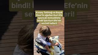 Kıvanç Tatlıtuğ Ve Başak Dizerin Oğulları Kurt Efe Oyuncak Motolete Bindi İşte Kurt Efenin