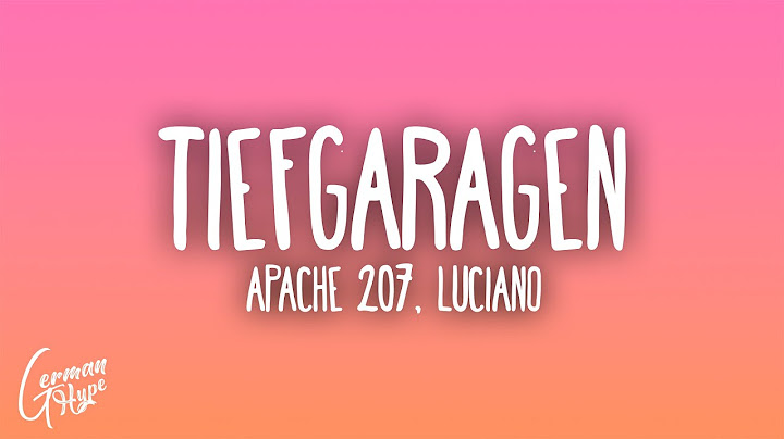 Apache 207, Luciano - Tiefgaragen