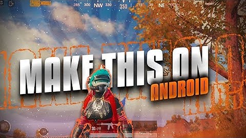 MAKE THIS AMAZING PUBG MOBILE MONTAGE THUMBNAIL ON ANDROID! PIXEL TOUCH