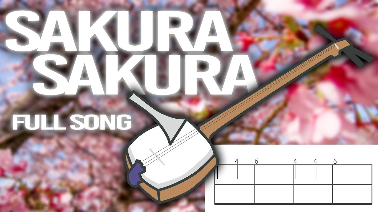 Tsugaru Shamisen Lesson｜Sakura Sakura [FULL SONG + Shamisen Tabs