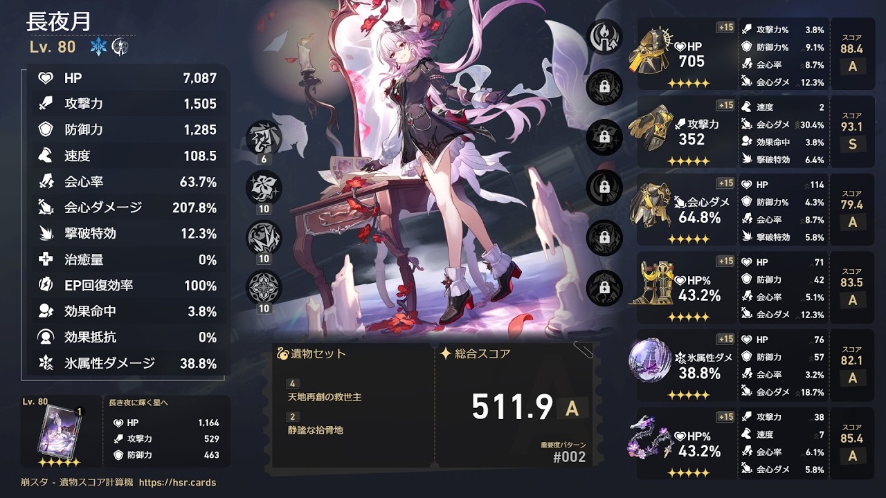 Ver4.0異相キング通常 長夜月ＨＣ（２Ｒ）【崩壊スターレイル 異相の仲裁 ネット騒動 火花大会@offical 通常 with ヒアンシー キュレネ トリビー】