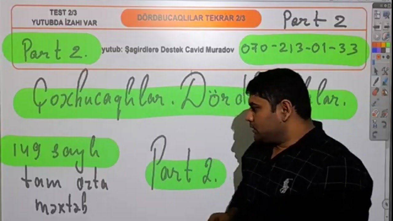 Dördbucaqlılar və Çoxbucaqlılar Pdf 2. Riyaziyyat Cavid Muradov