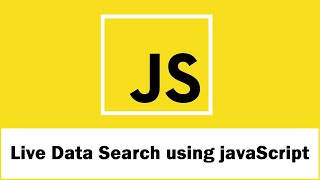 Live MySQL Data Search using JavaScript with PHP