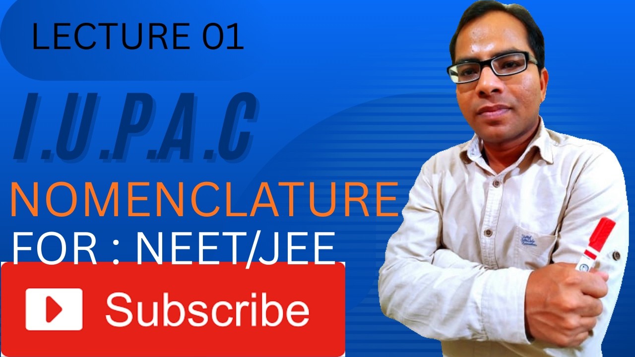IUPAC NOMENCLATURE  FOR NEET/ JEE (main)