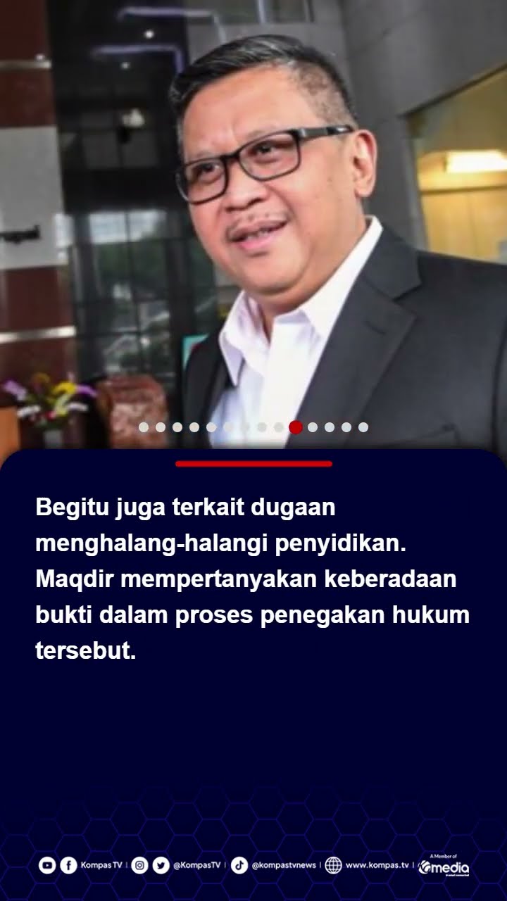 Kuasa Hukum Hasto Persoalkan Bukti Permulaan KPK Tetapkan Tersangka #kpk #hastokristiyanto