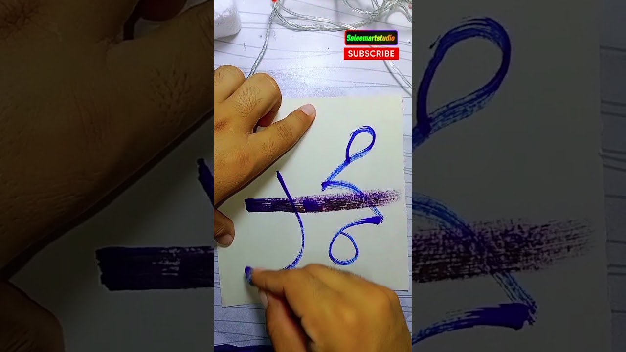 Satisfying Arabic Calligraphy ✨ 💜 #IslamicArt​ #ArabicCalligraphy​ #Allah​ #Shorts​ #Art​