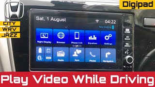 Play Video While Driving on DIGIPAD - TRICK 🔥 | Honda Cars
