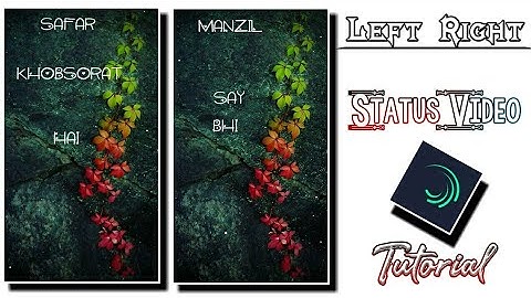 How to create left right text status in alight motion alight motion text effect pro technical afshan