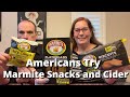 Americans try marmite snacks and cider plus advert reaction