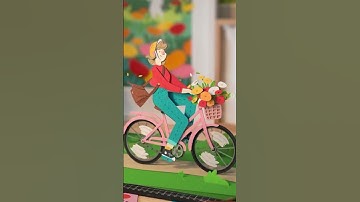Bicycle Ride in Place 🚲 What Animation App Was Used Here? #shorts #bicycle #animation