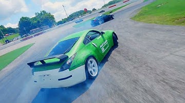 Chasing drift with Club Loose 2 at Midvale Speedway #fpv #drone #drifting