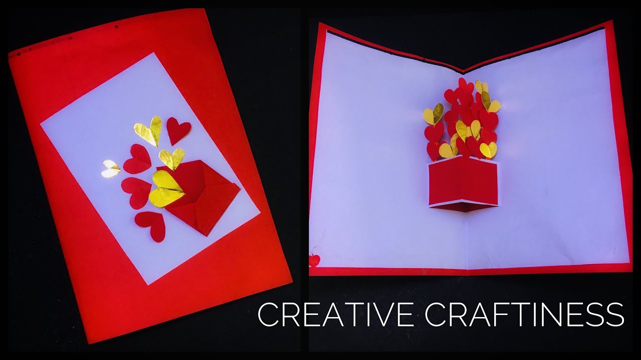 Valentines Day Card DIY | Pop-up Card for Valentines Day | Handmade