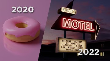 How My 3D Animation Skills Improved | 2 years of progression | Blender