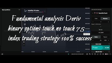Fundamental analysis Deriv binary options touch no touch 75 index trading strategy 100% success