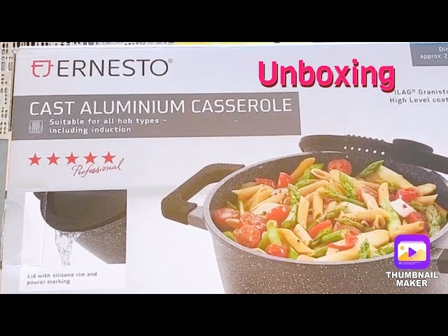 CAST ALUMINIUM CASSEROLE ERNESTO - UNBOXING - YouTube