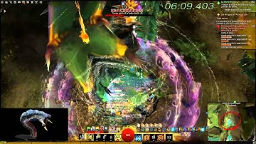 guild wars 2 : Killing The Three-Headed "Great Jungle Wurm" Desolation