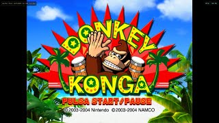 Donkey Konga (Español) de Nintendo Gamecube con emulador Dolphin. Gameplay primeros minutos