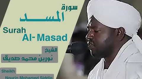 الشيخ نورين محمد صديق سوره المسد