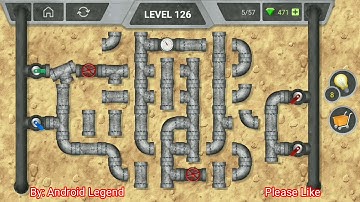 Pipeline Level 126 All 3 stars By Pixign, Android Solution