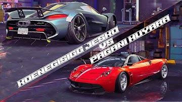 Koenigsegg Jesko vs Pagani Huayra - NFS NO LIMITS - Drag Race
