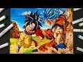 Drawing GOKU SSJ 4 VS GOKU SSJ BLUE | EPIC FIGHT