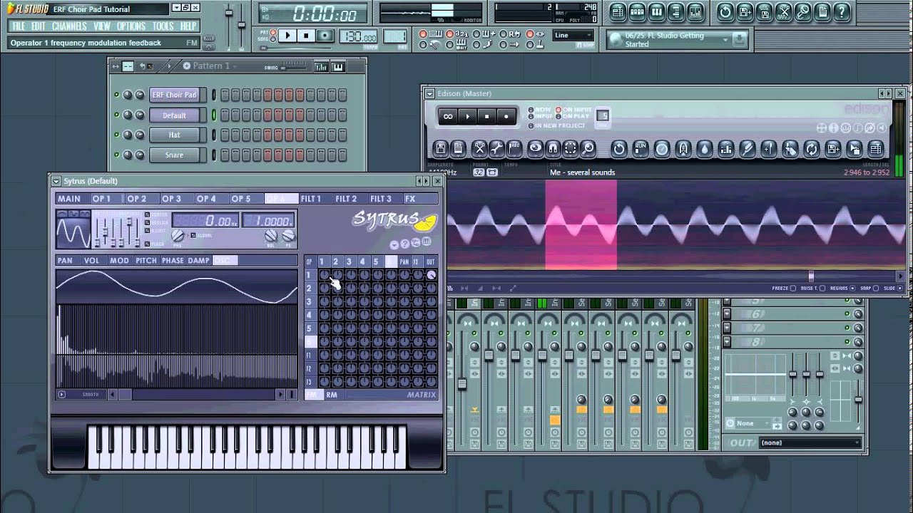 Erf's Using Sytrus Episode 10:  Go Synthesize Yourself (make a choir pad based on your own voice)